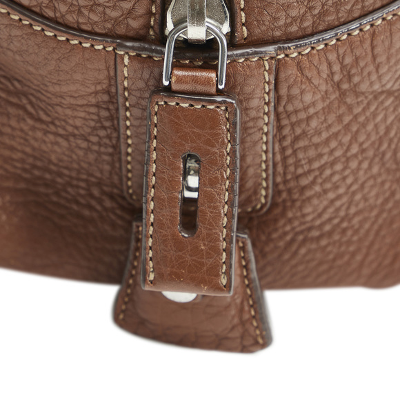 PRADA Embossed Logo Bowler Bag - Picture 10 of 11